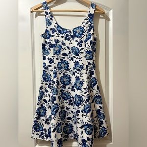Blue floral Spring/summer dress